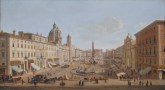 Obraz van Wittela przedstawiający widok Rzymu