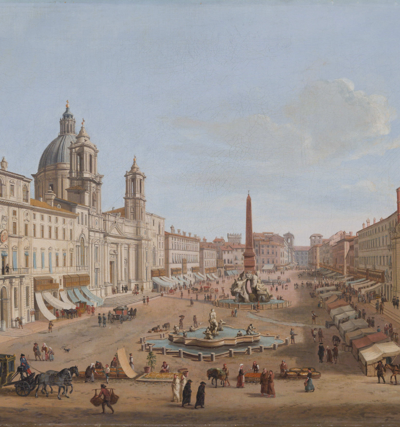 Obraz van Wittela przedstawiający widok Rzymu