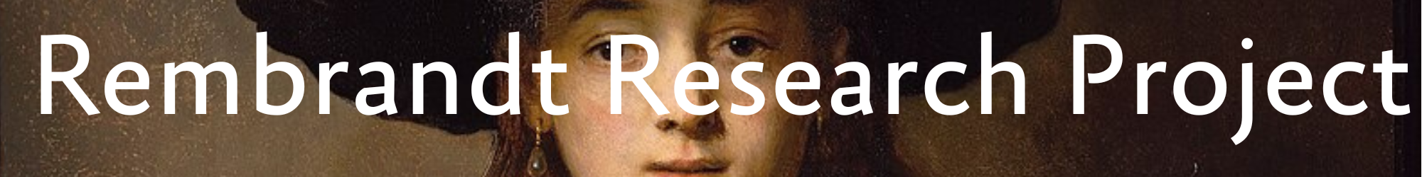 baner z napisem "Rembrandt Research Project"