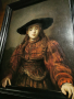 Rembrandt van Rijn "Dziewczyna w ramie obrazu"