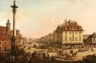 Krakowskie Przedmieście od strony Bramy Krakowskiej, 1767/1768 