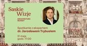plakat zapraszający na spotkanie z dr. Jarosławem Trybusiem