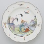 Dekoracja talerza z chińskiej porcelany 
